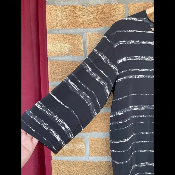 Vince 100% Silk Striped V-Neck Tunic Dress xs - Picture 2 of 6